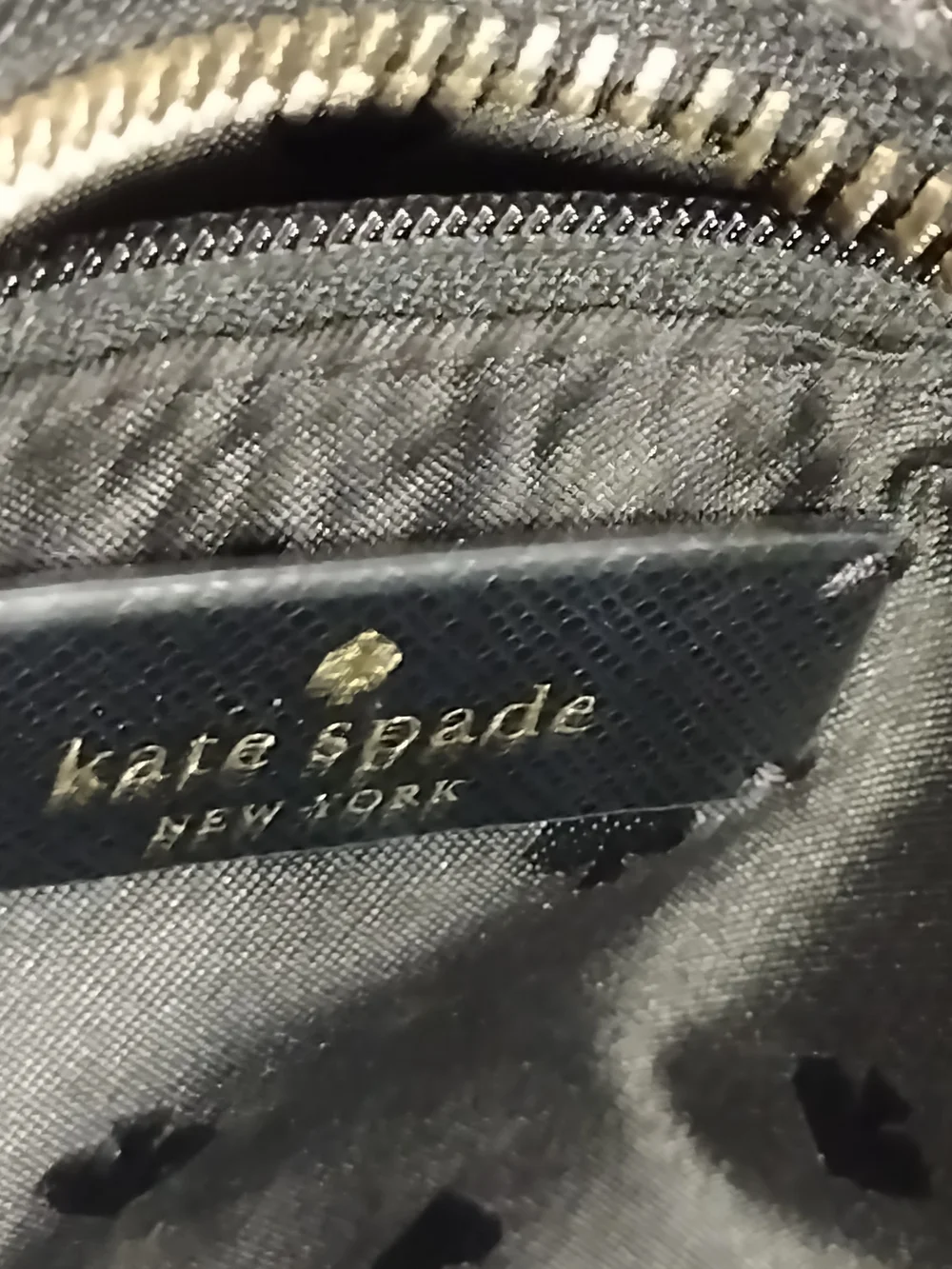 kate spade Black Floral Satchel